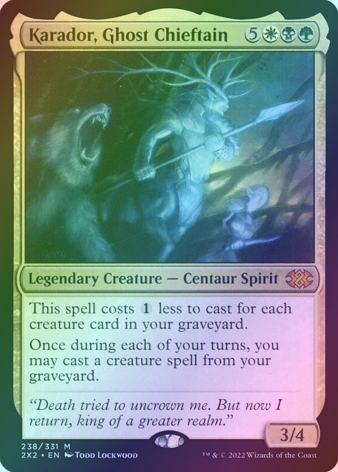 Karador, Ghost Chieftain (2X2) (238) / Foil