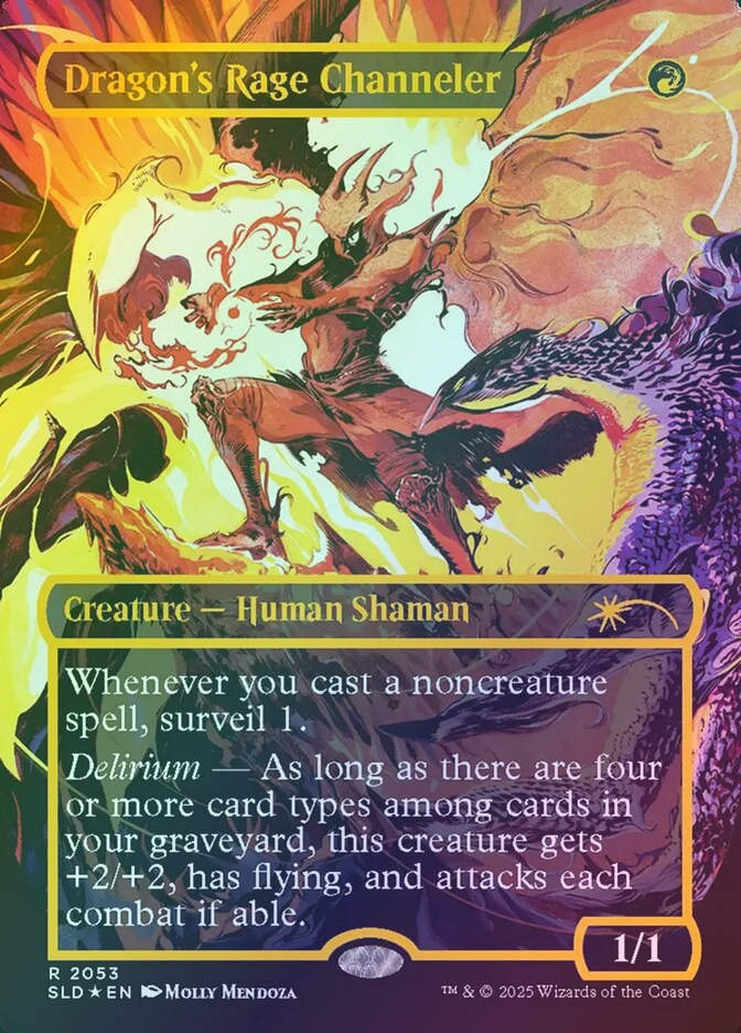 Dragon's Rage Channeler (SLD) (2053) / Borderless / Raised Foil
