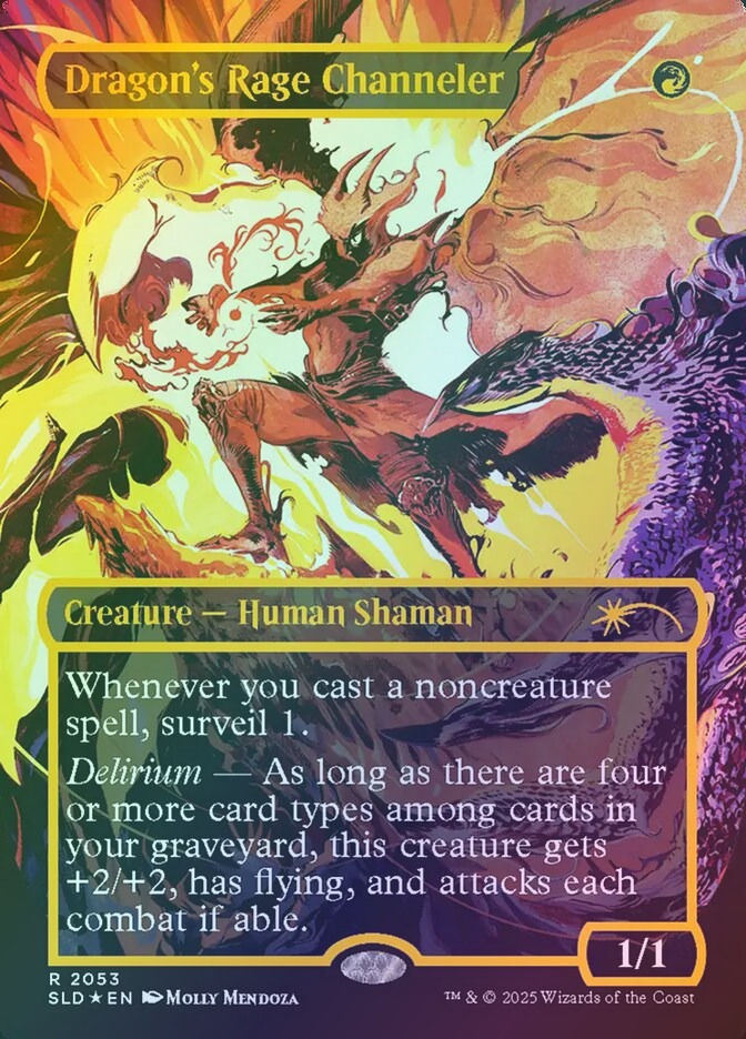 Dragon's Rage Channeler (SLD) (2053) / Borderless / Raised Foil