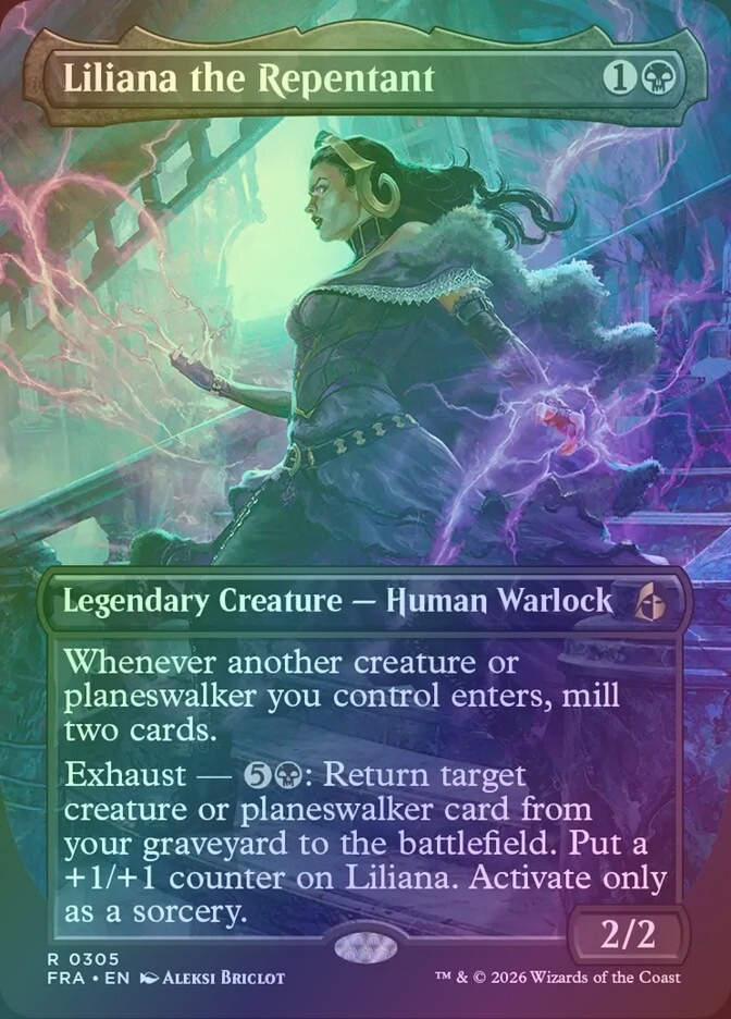Liliana the Repentant (FRA) (305) / Borderless / Foil