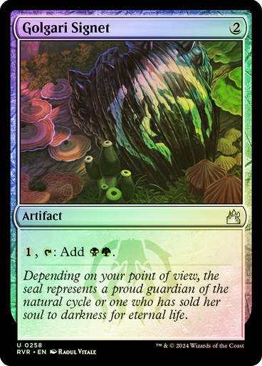 Golgari Signet (rvr) (258) / Foil
