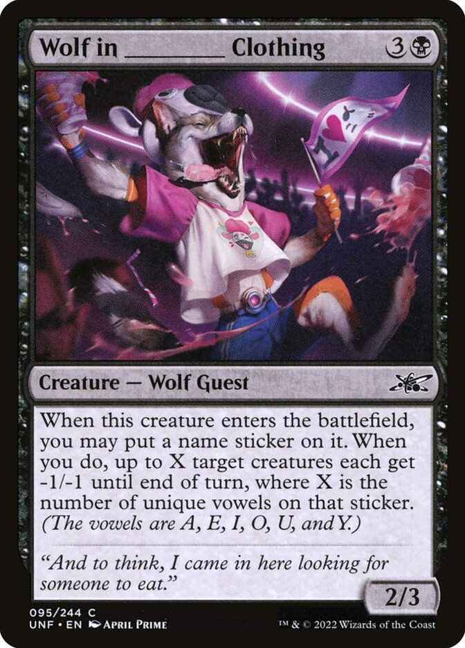 Wolf in _____ Clothing (UNF) (95)