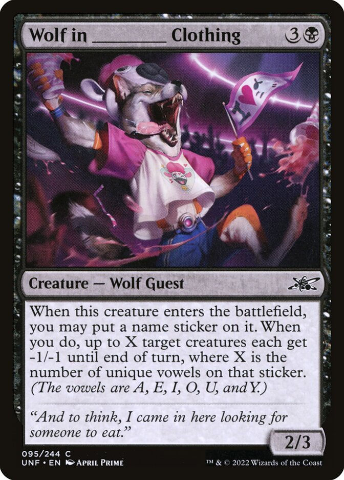 Wolf in _____ Clothing (UNF) (95)