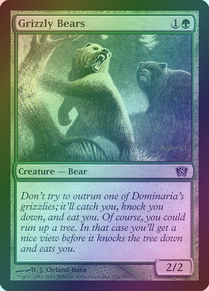 Grizzly Bears (8ED) (256★) / Foil