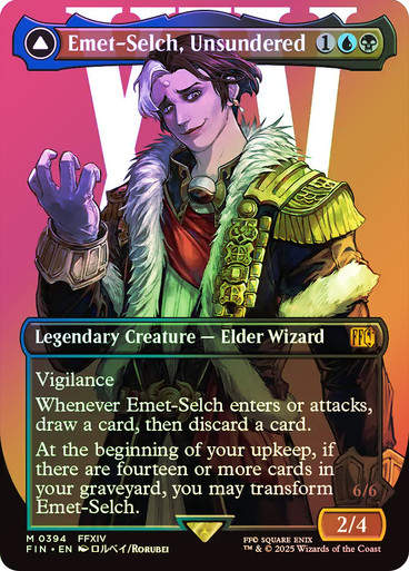 Emet-Selch, Unsundered // (FIN) (394) / Borderless / Foil