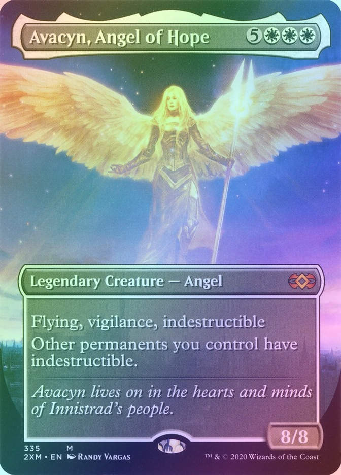 Avacyn, Angel of Hope (2XM) (335) / Borderless / Foil