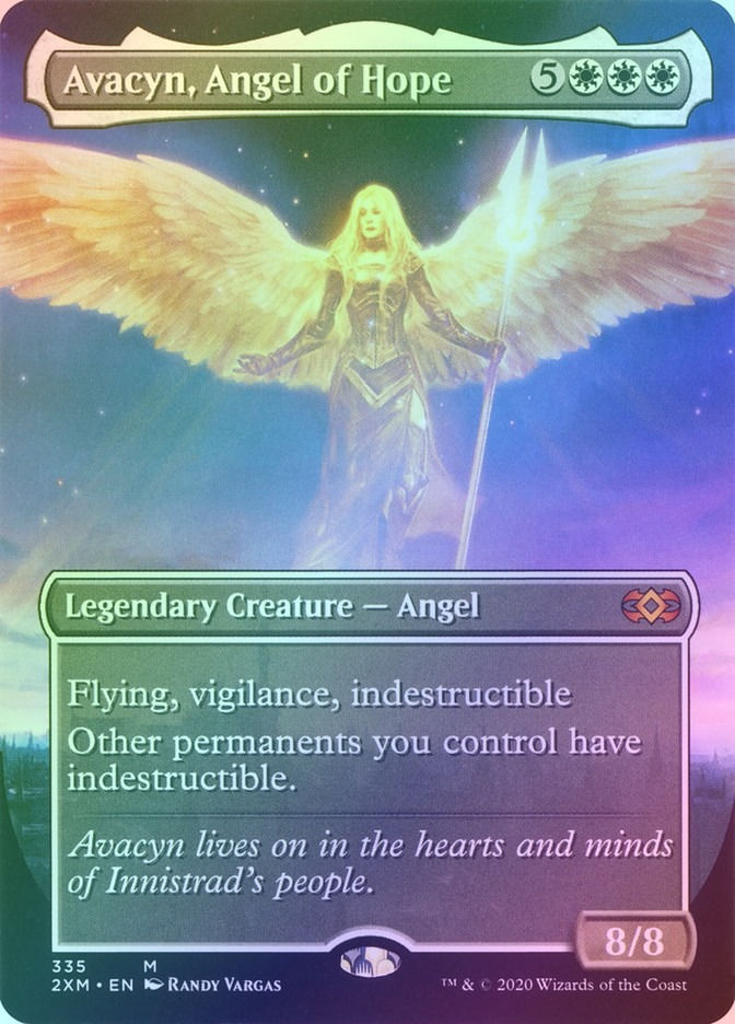 Avacyn, Angel of Hope (2XM) (335) / Borderless / Foil