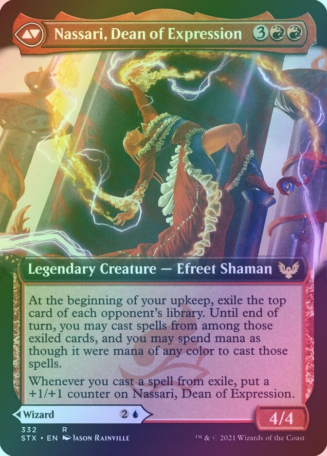 Uvilda, Dean of Perfection // Nassari, Dean of Expression (STX) (332) /Foil — cara 2 de 2