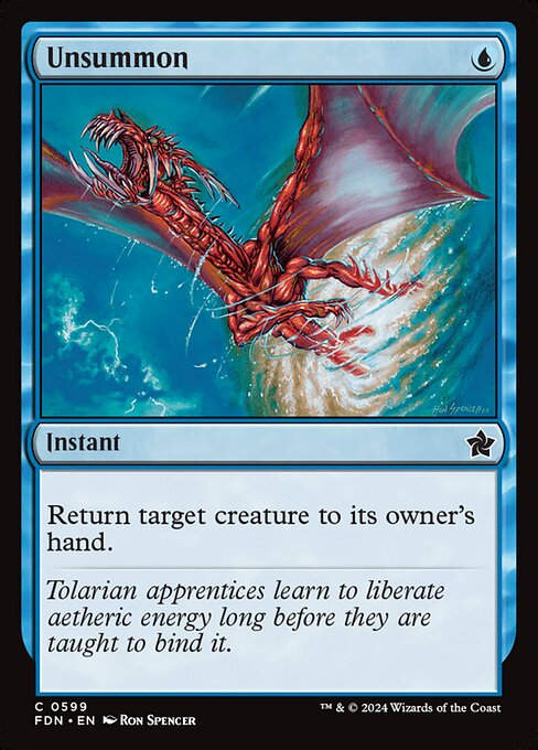 Unsummon (FDN) (599) (Starter)