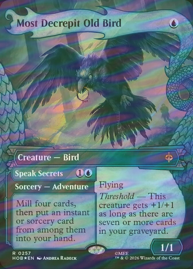 Most Decrepit Old Bird // Speak Secrets (HOB) (257) / Surge Foil