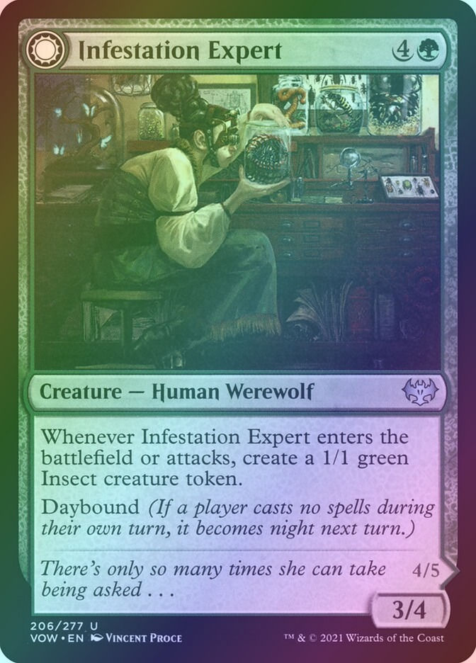 Infestation Expert // Infested Werewolf (VOW) (206) / Foil — cara 1 de 2