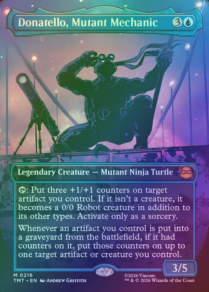 Donatello, Mutant Mechanic (TMT) (216) / Borderless / Foil
