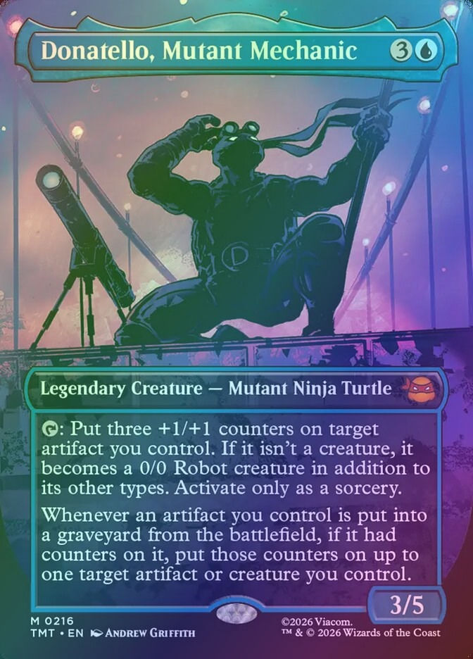 Donatello, Mutant Mechanic (TMT) (216) / Borderless / Foil