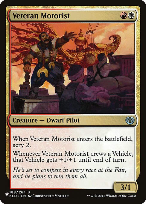 Veteran Motorist (PLST) (KLD-188)