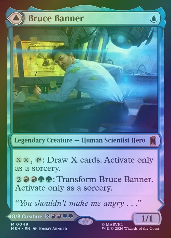 Bruce Banner // The Incredible Hulk (MSH) (49) / Foil — cara 1 de 2