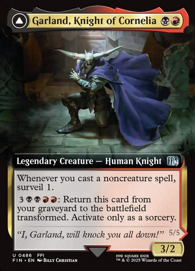 Garland, Knight of Cornelia // Chaos, the Endless (FIN) (486) / Extended Art