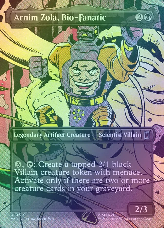Arnim Zola, Bio-Fanatic (MSH) (319) / Borderless / Foil