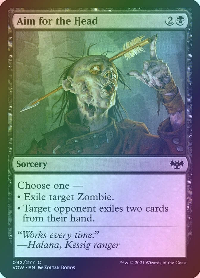 Aim for the Head (VOW) (92) / Foil