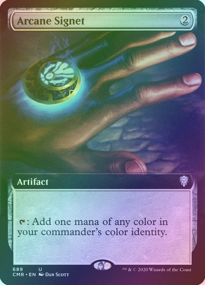 Arcane Signet (CMR) (689) / Extended Art / Foil