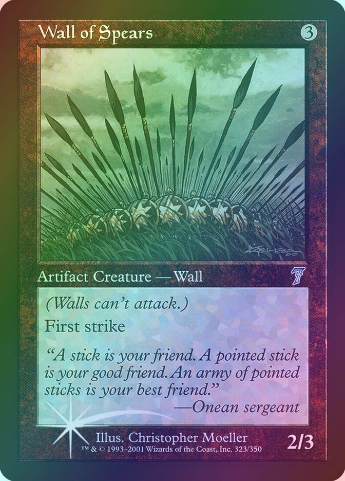 Wall of Spears (7ED) (323★) / Foil