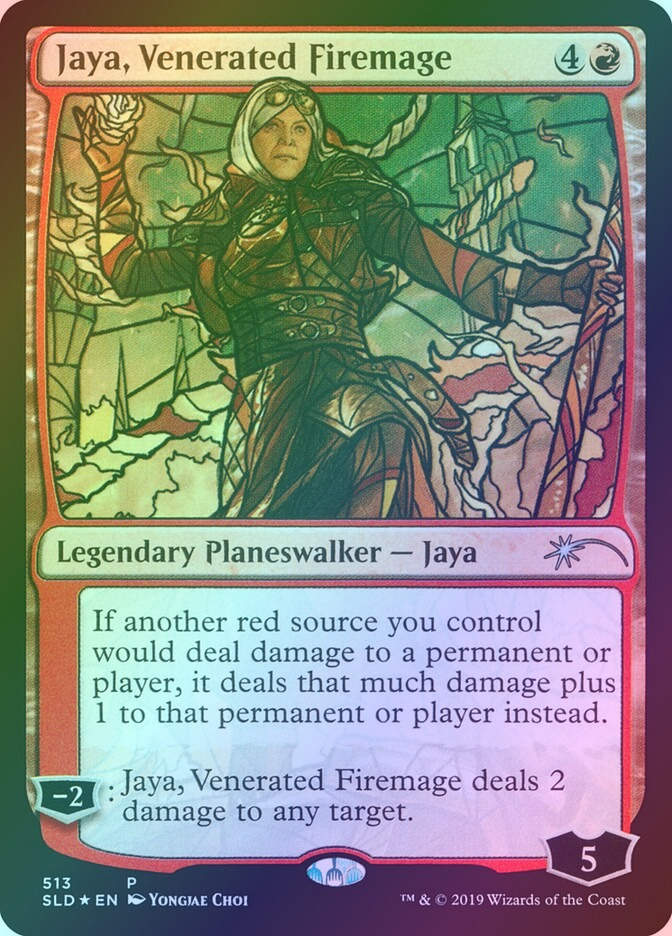 Jaya, Venerated Firemage (SLD) (513) / Foil