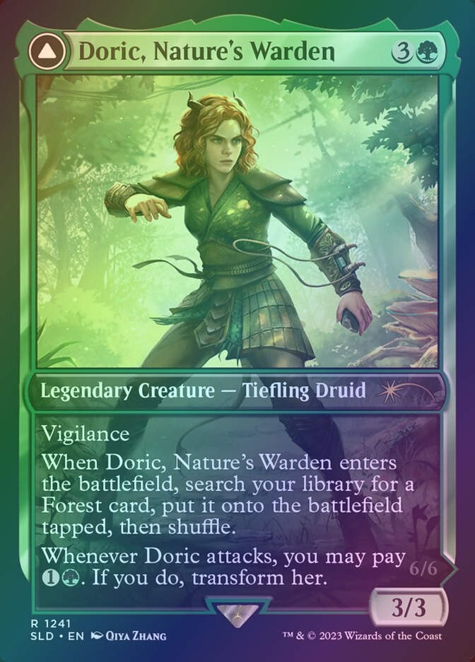 Casal, Lurkwood Pathfinder // Casal, Pathbreaker Owlbear (SLD) (1241) / Foil
