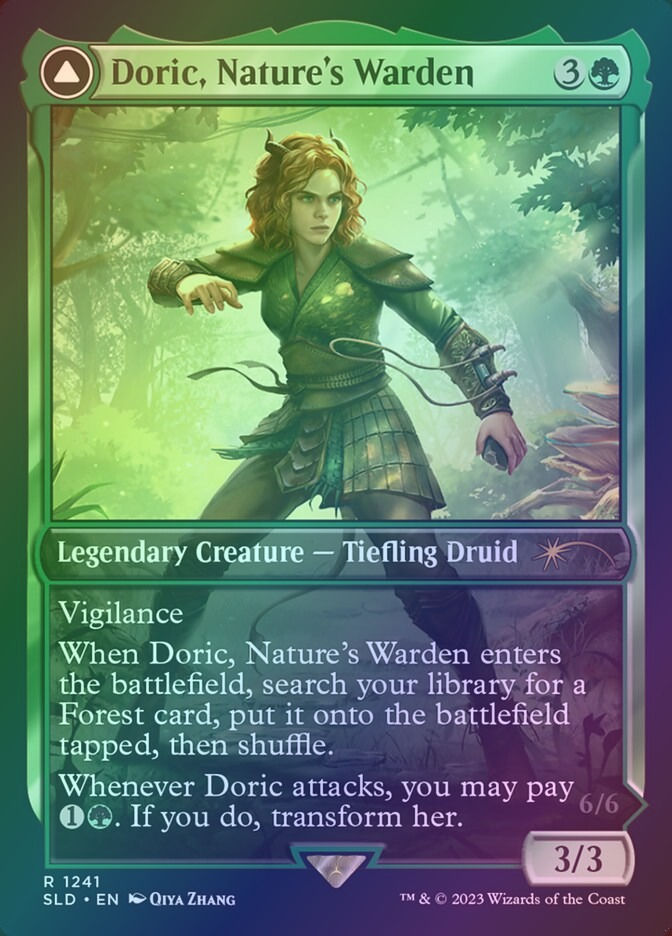Casal, Lurkwood Pathfinder // Casal, Pathbreaker Owlbear (SLD) (1241) / Foil — cara 1 de 2