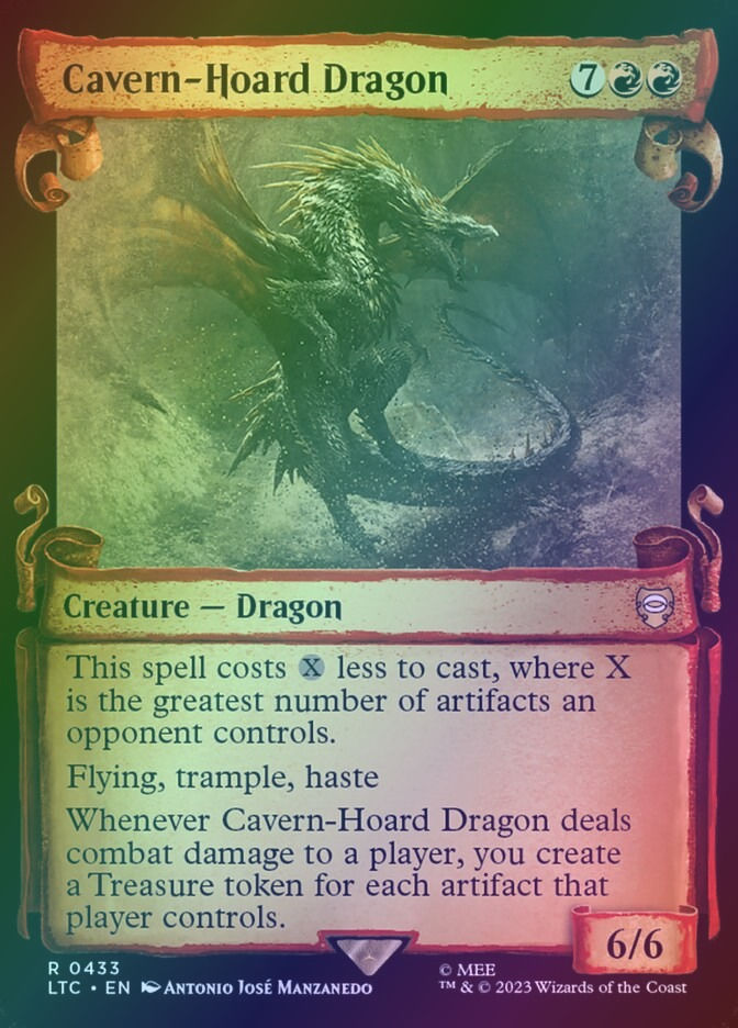 Cavern-Hoard Dragon (LTC) (433) / Showcase / Foil