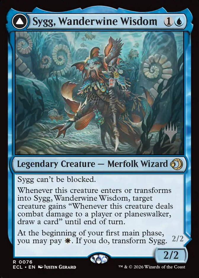 Sygg, Wanderwine Wisdom // Sygg, Wanderbrine Shield (PECL) (76p)