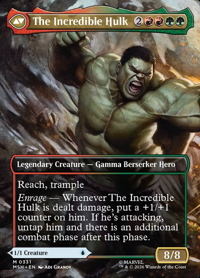 Bruce Banner // The Incredible Hulk (MSH) (331) / Borderless — cara 2 de 2