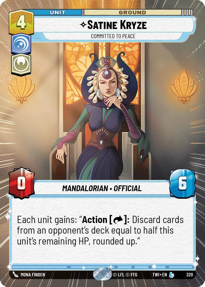 Satine Kryze - Committed to Peace (Hyperspace) (TWI) (320) / Foil