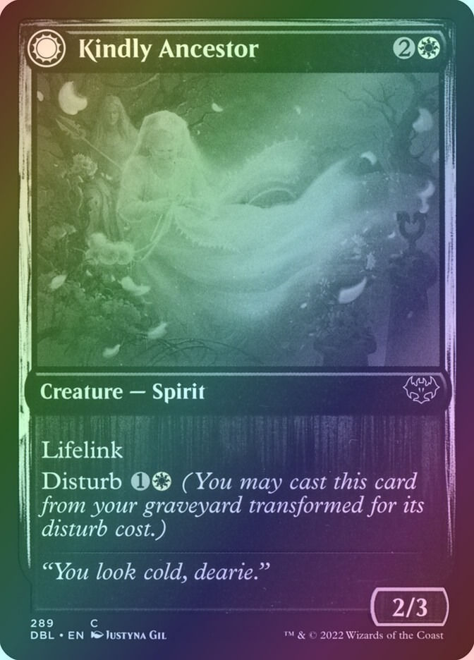 Kindly Ancestor // Ancestor's Embrace (DBL) (289) / Foil — cara 1 de 2