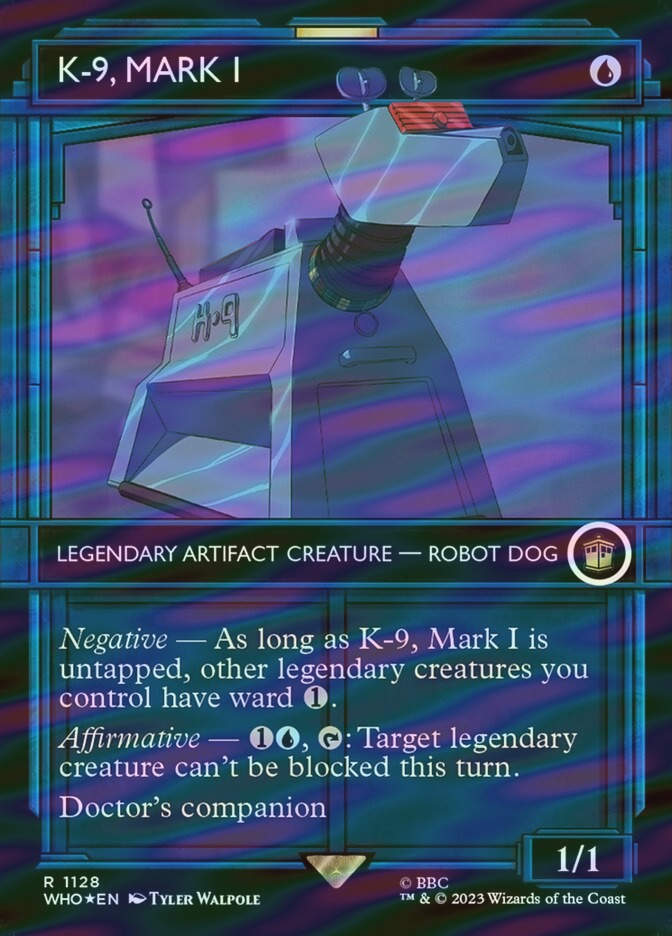 K-9, Mark I (WHO) (1128) / Borderless / Showcase / Surge Foil