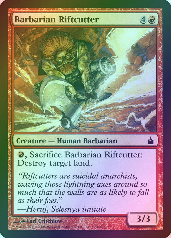 Barbarian Riftcutter (RAV) (114) / Foil