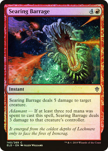 Searing Barrage (ELD) (140) / Foil