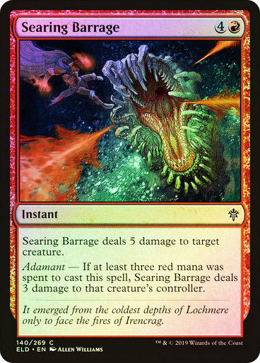 Searing Barrage (ELD) (140) / Foil
