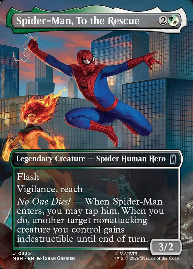 Spider-Man, To the Rescue (MSH) (335) / Borderless
