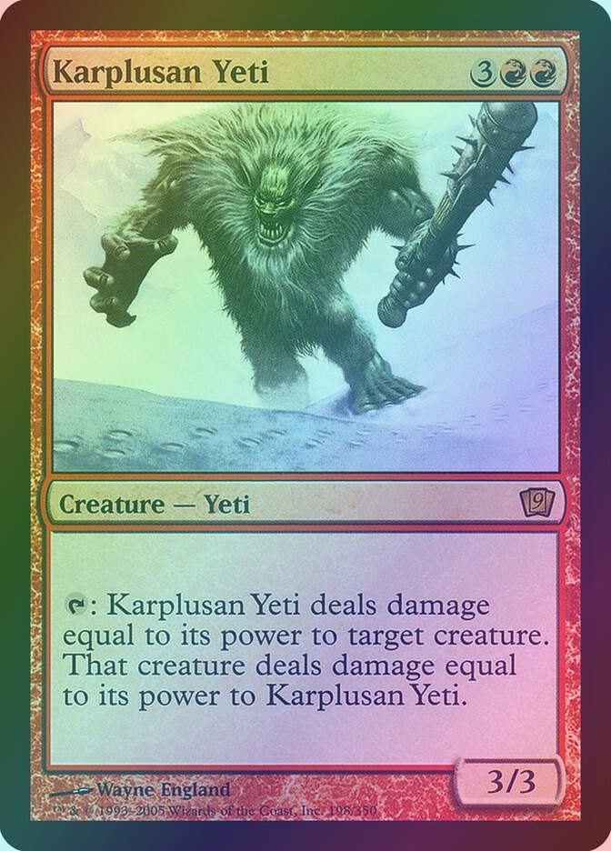 Karplusan Yeti (9ED) (198★) / Foil