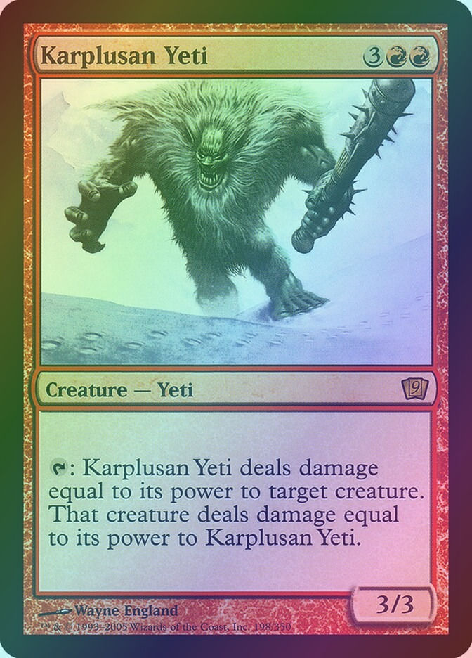 Karplusan Yeti (9ED) (198★) / Foil