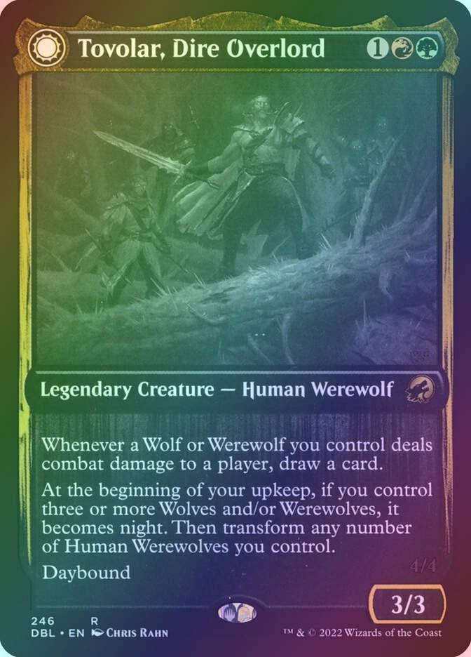 Tovolar, Dire Overlord // Tovolar, the Midnight Scourge (DBL) (246) / Foil