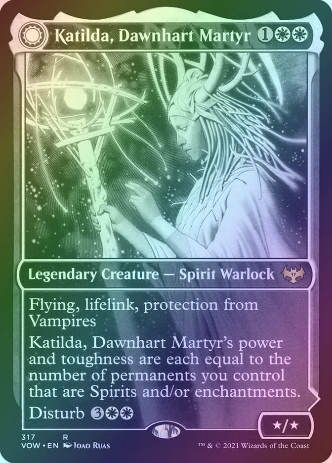 Katilda, Dawnhart Martyr // Katilda's Rising Dawn (VOW) (317) / Showcase / Foil