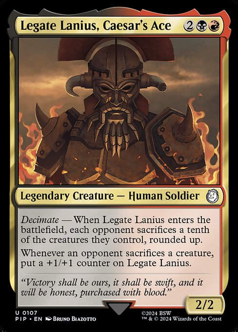 Legate Lanius, Caesar's Ace (pip) (107)