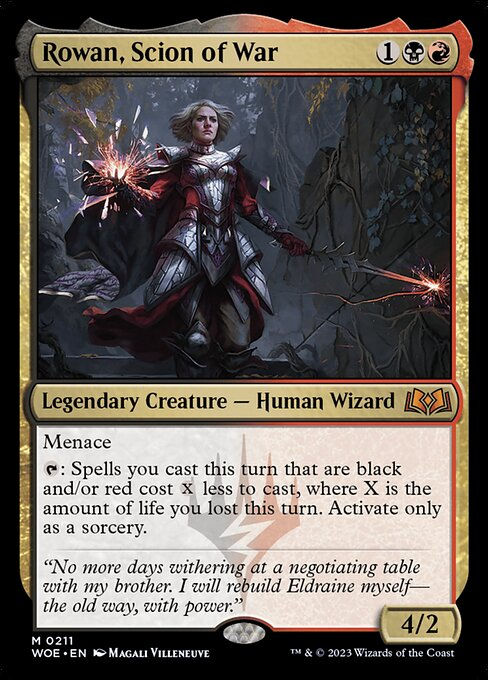 Rowan, Scion of War (woe)