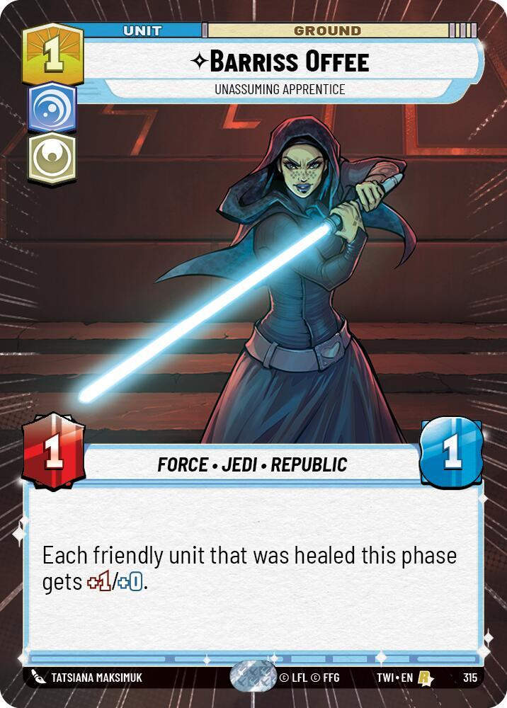 Barriss Offee - Unassuming Apprentice (Hyperspace) (TWI) (315)