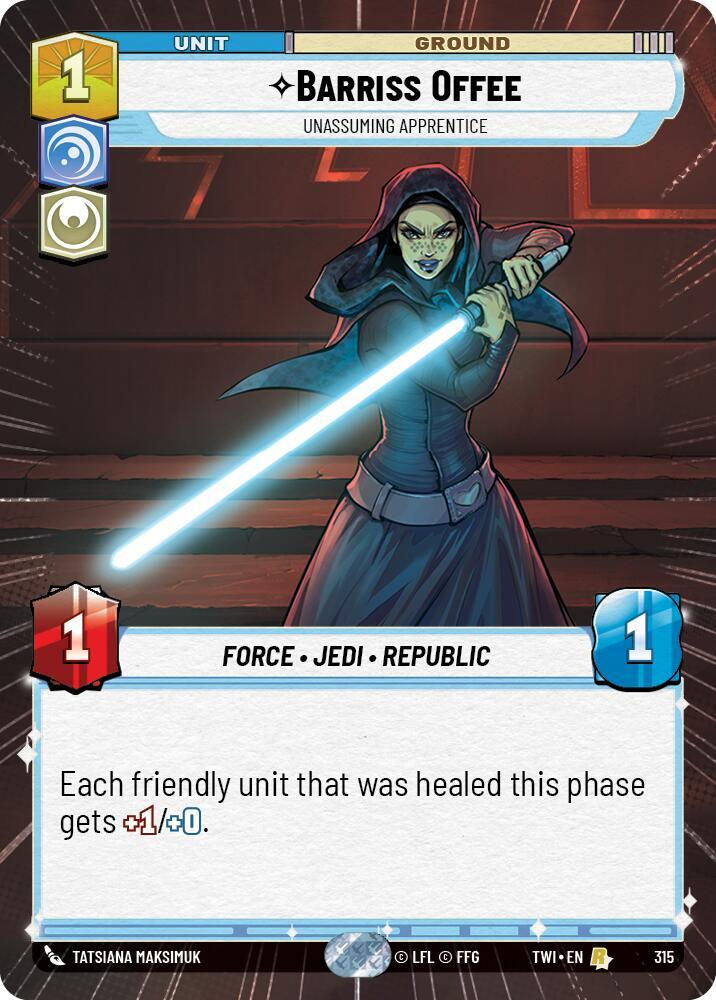 Barriss Offee - Unassuming Apprentice (Hyperspace) (TWI) (315)