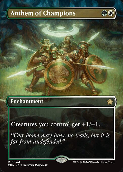 Anthem of Champions (FDN) (344) / Borderless