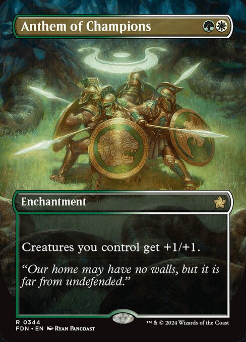 Anthem of Champions (FDN) (344) / Borderless
