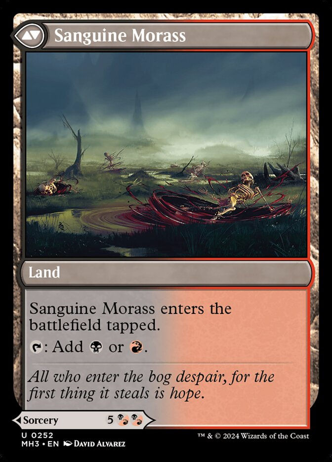 Bloodsoaked Insight // Sanguine Morass (MH3) (252) — cara 2 de 2