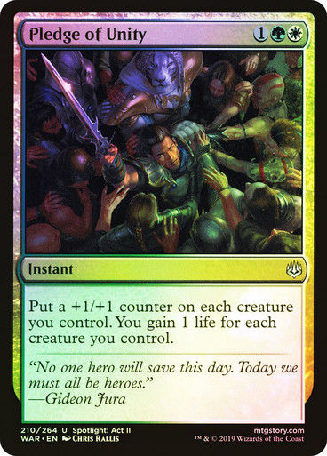 Pledge of Unity (WAR) (210) / Foil