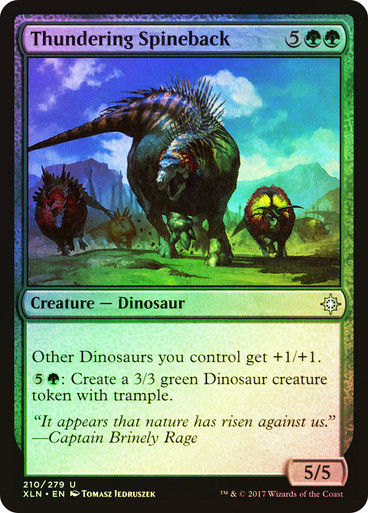 Thundering Spineback (XLN) (210) / Foil